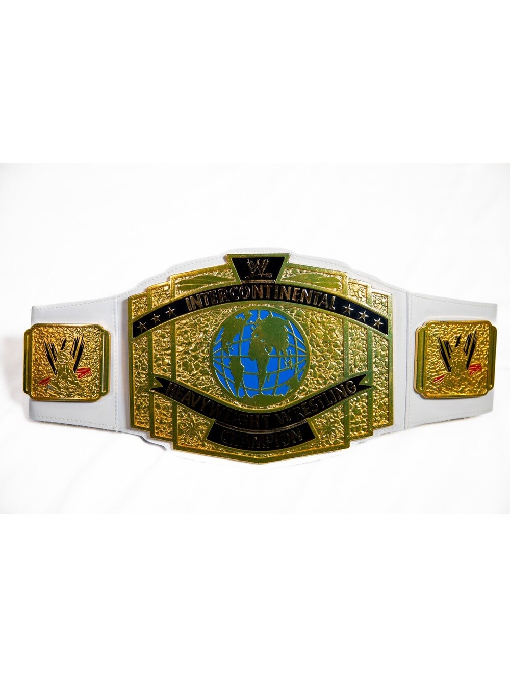 WWE Intercontinental Heavyweight Wrestling Champion Replica Belt White Gold